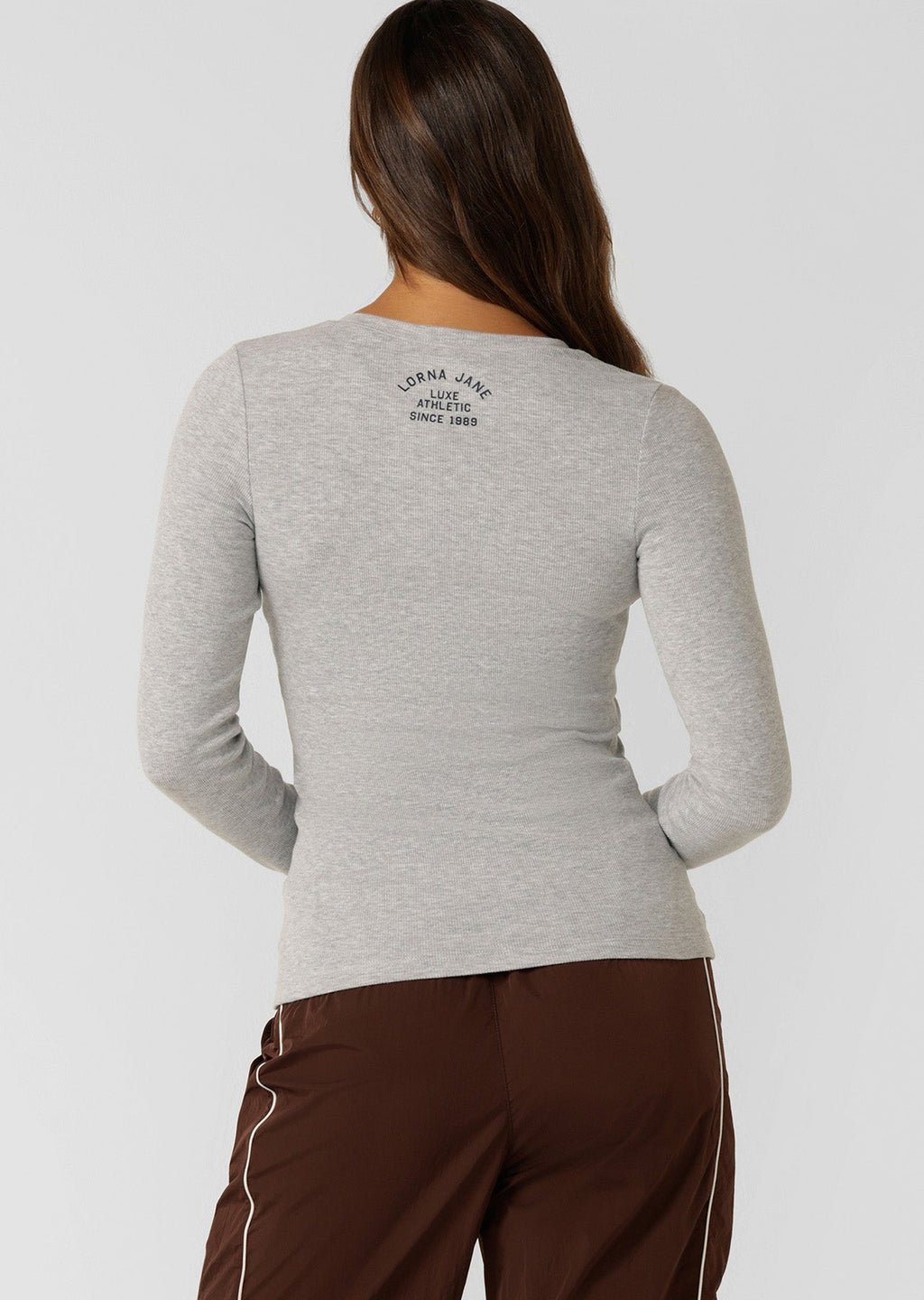 Henley Rib Long Sleeve Top