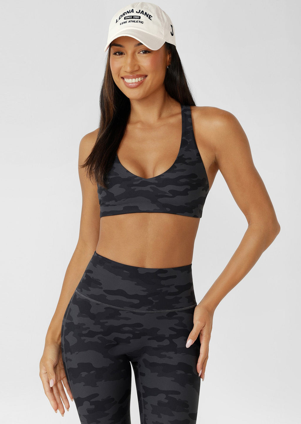 Cute In Camo Sports Bra
