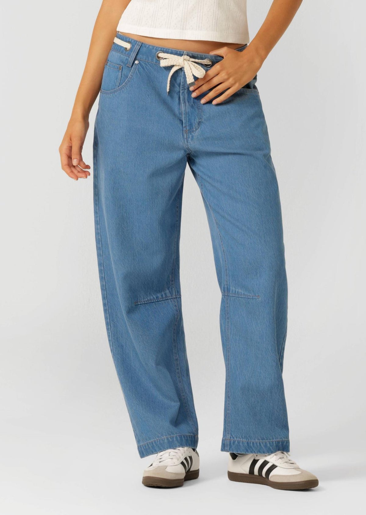 Off Duty Vintage Wash Denim Pants
