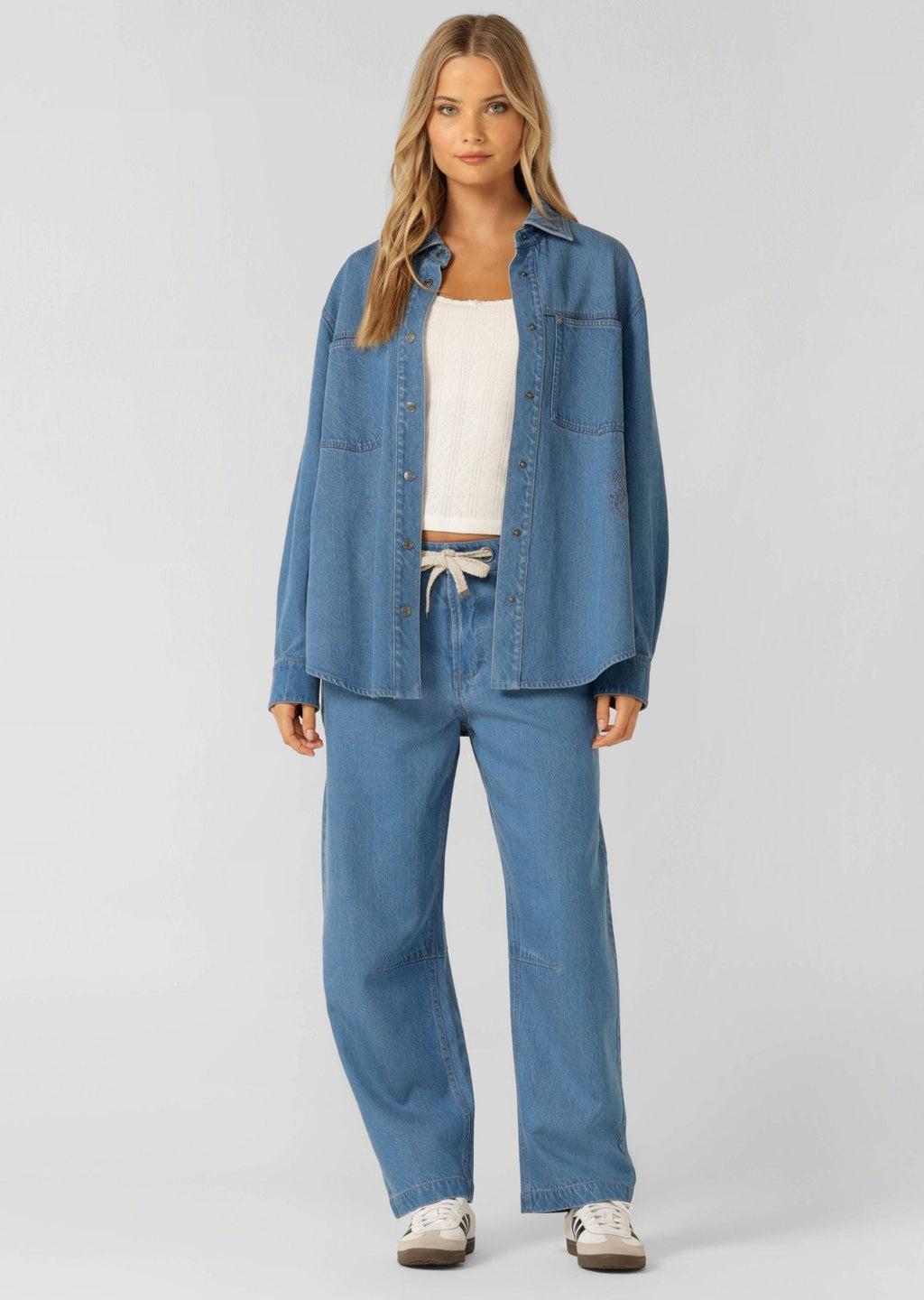 Off Duty Vintage Wash Denim Shirt