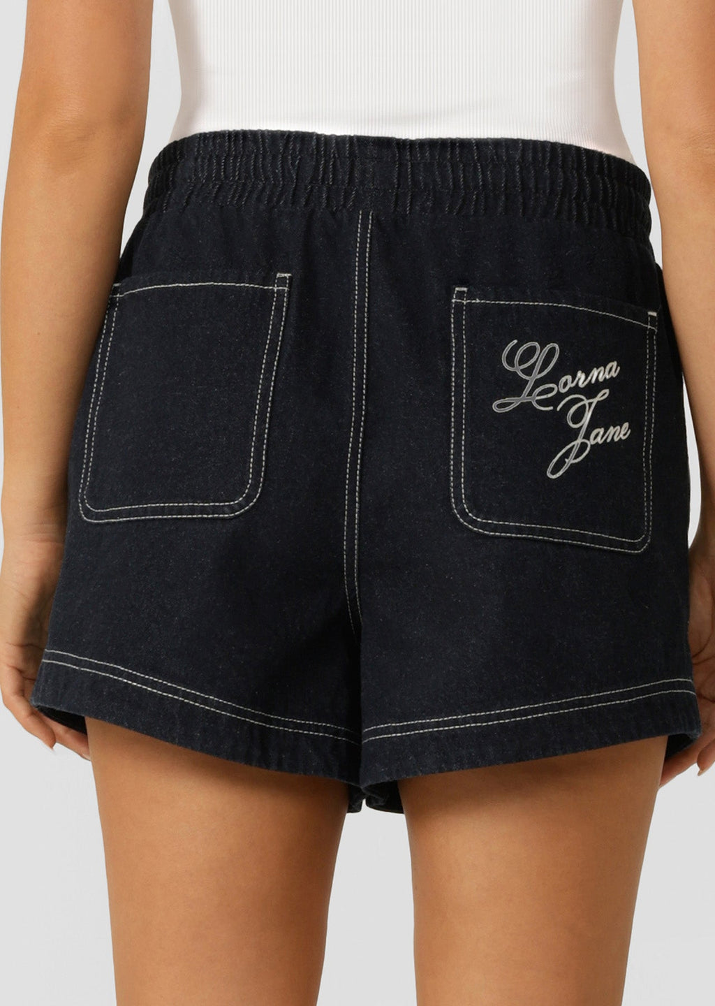 Off Duty Denim Pull On Shorts