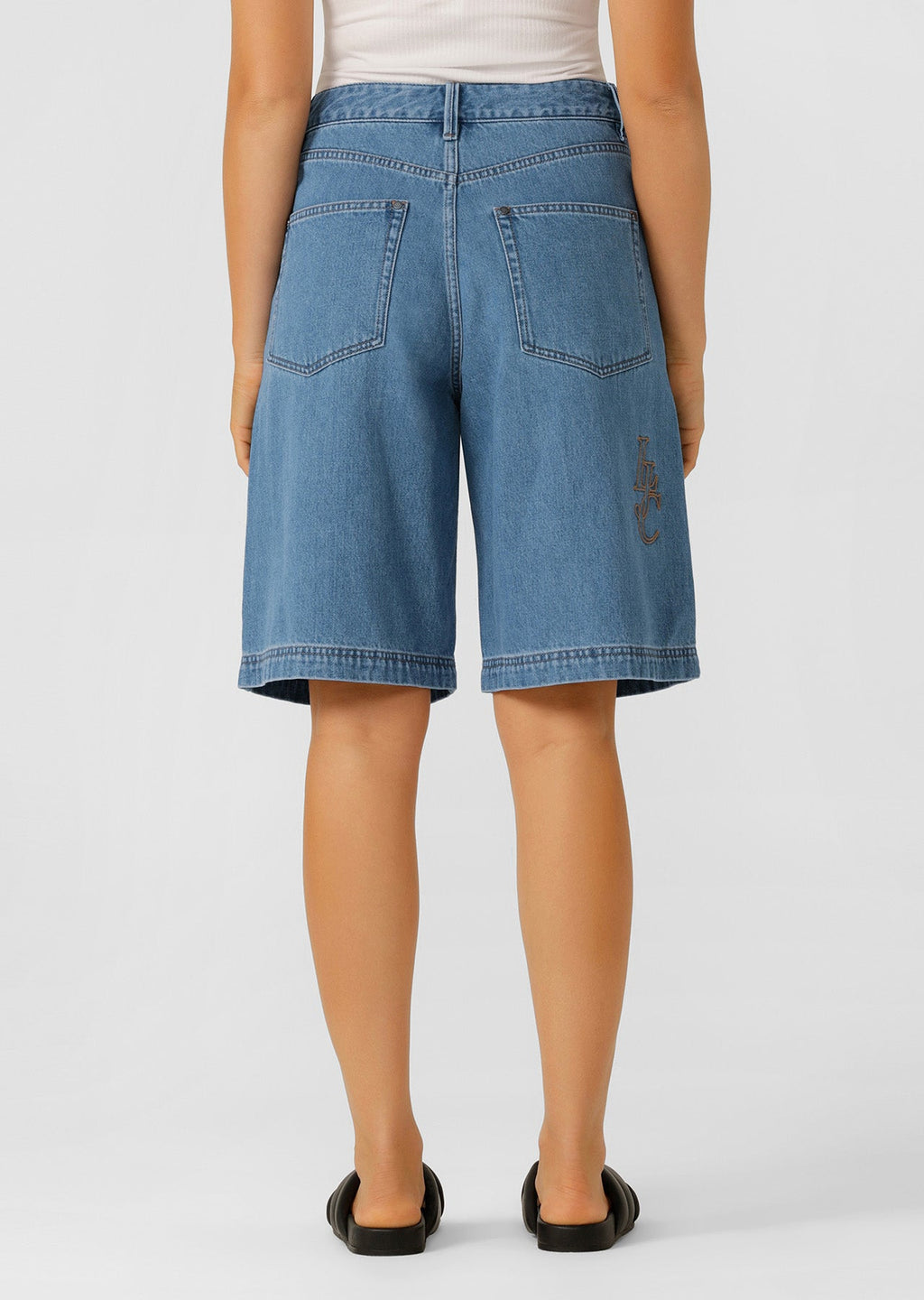 Off Duty Vintage Wash Denim Shorts