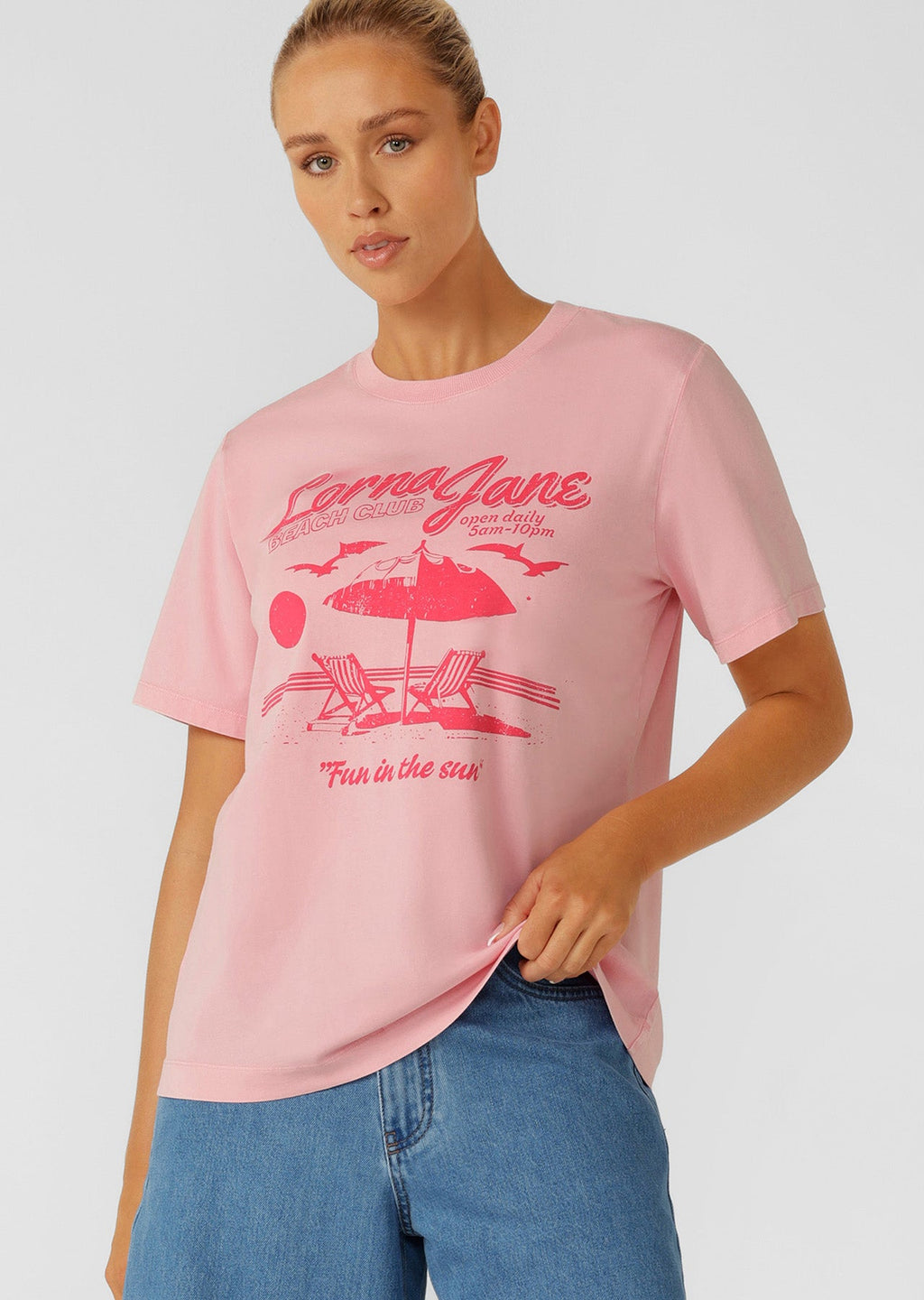 Beach Club Washed Relaxed T-Shirt