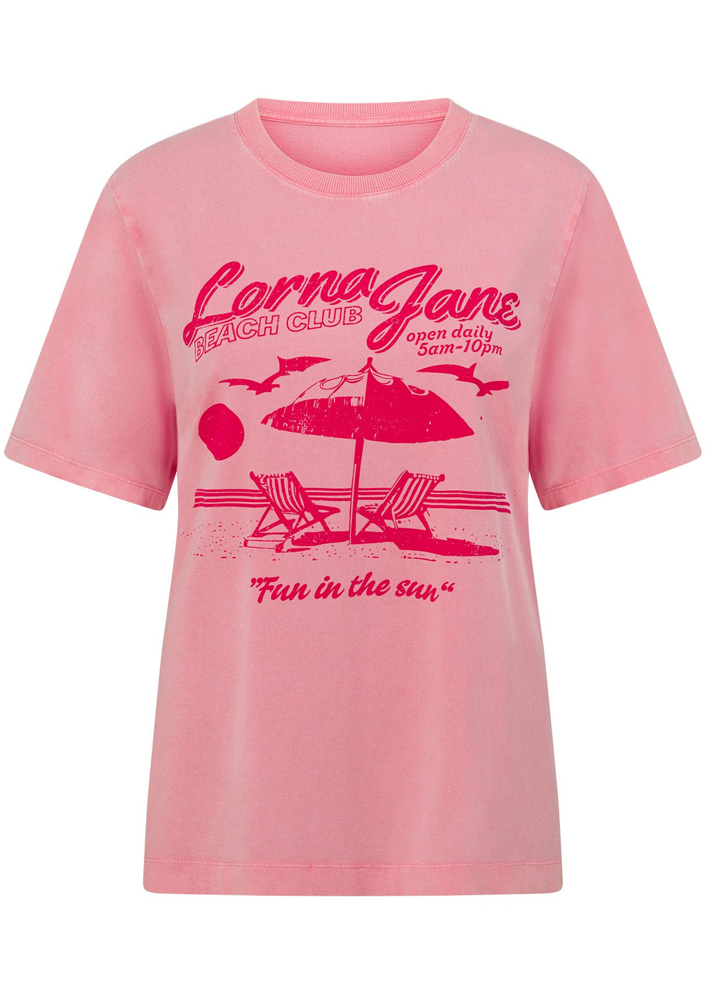 Beach Club Washed Relaxed T-Shirt
