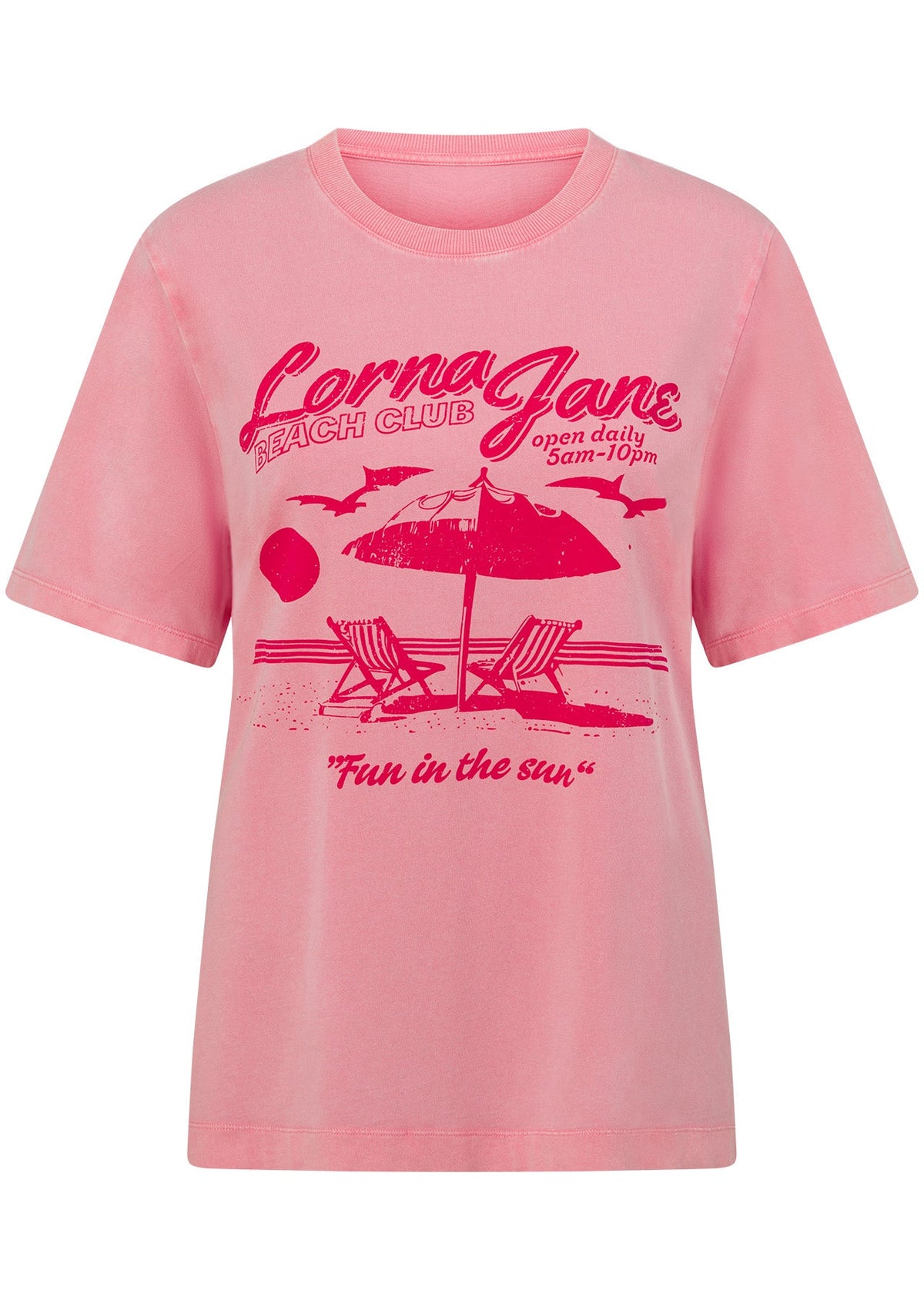 Beach Club Washed Relaxed T-Shirt
