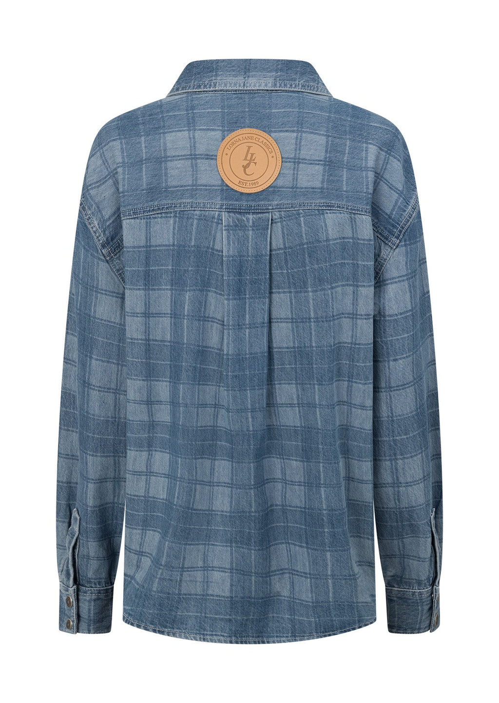 Off Duty Burnout Check Denim Shirt