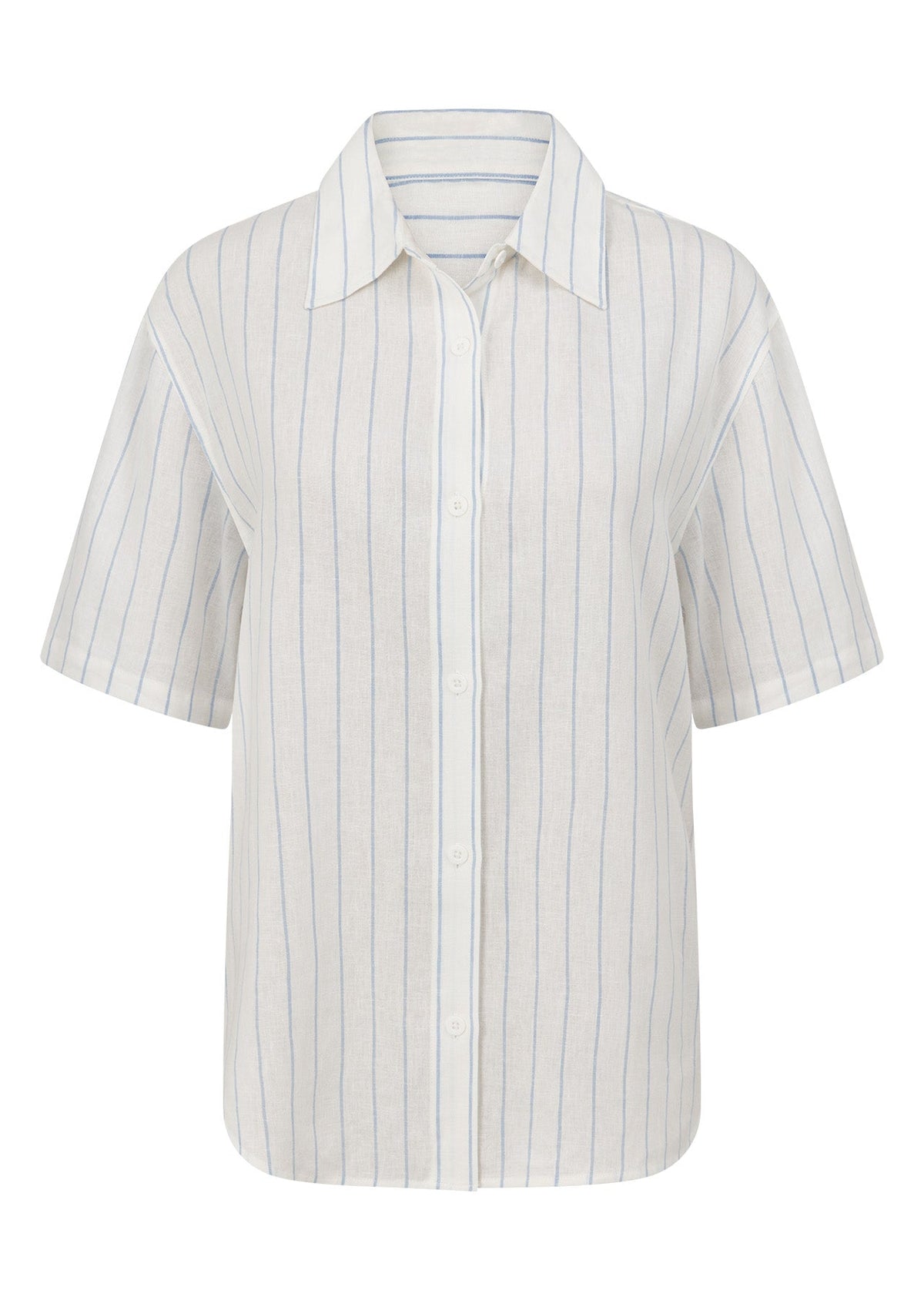 Preset Stripe Linen Short Sleeve Shirt