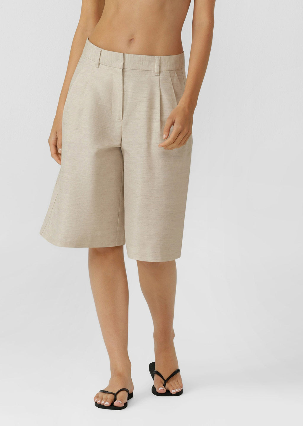 Hamptons Linen Bermuda Shorts