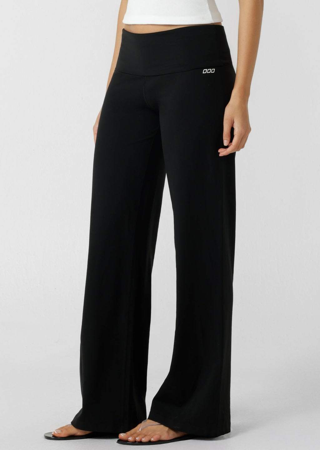 Liberty Fold Over Waist Wide Leg Active Pants
