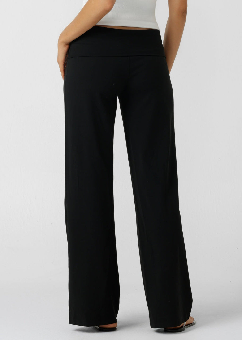 Liberty Fold Over Waist Wide Leg Active Pants
