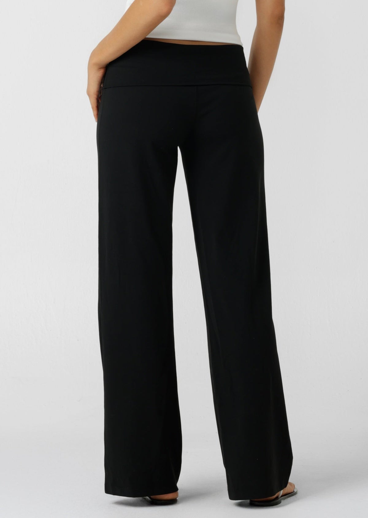 Liberty Fold Over Waist Wide Leg Active Pants