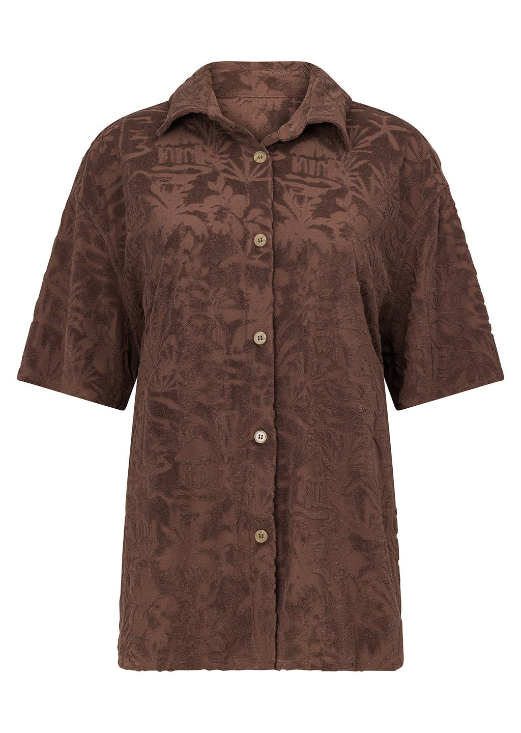 Dusty Palm Towelling Shirt