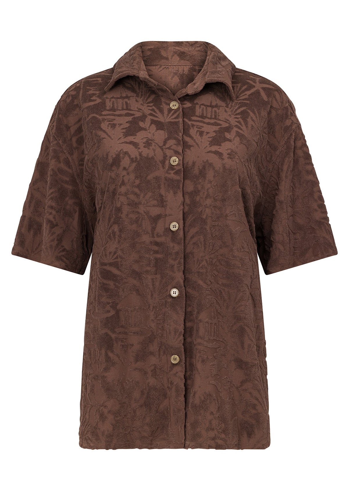 Dusty Palm Towelling Shirt