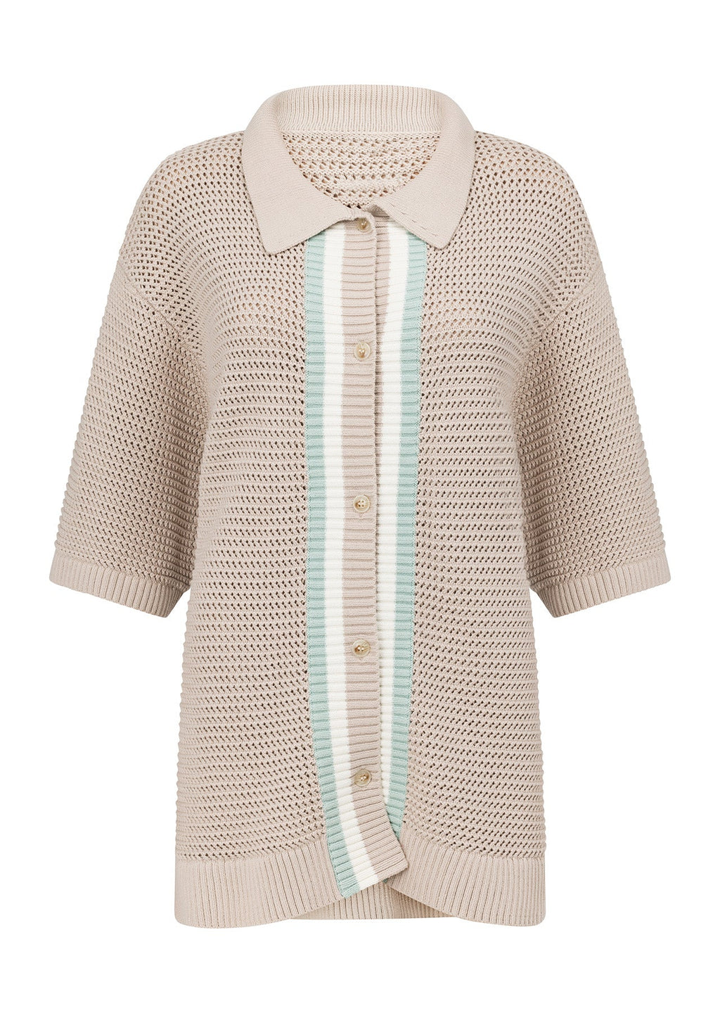 Open Weave Knit Shirt