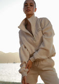 Quater Zip Fleece Oversized Sweat