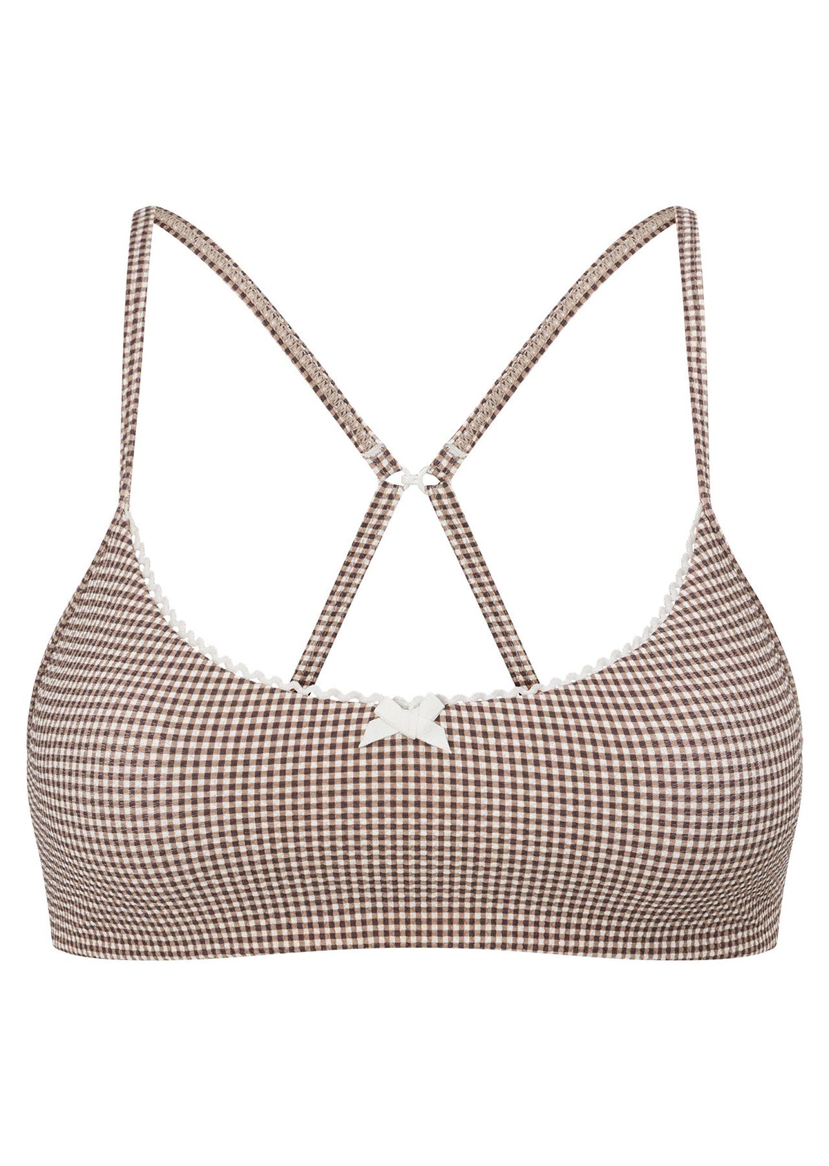 Dream Maker Gingham Sports Bra