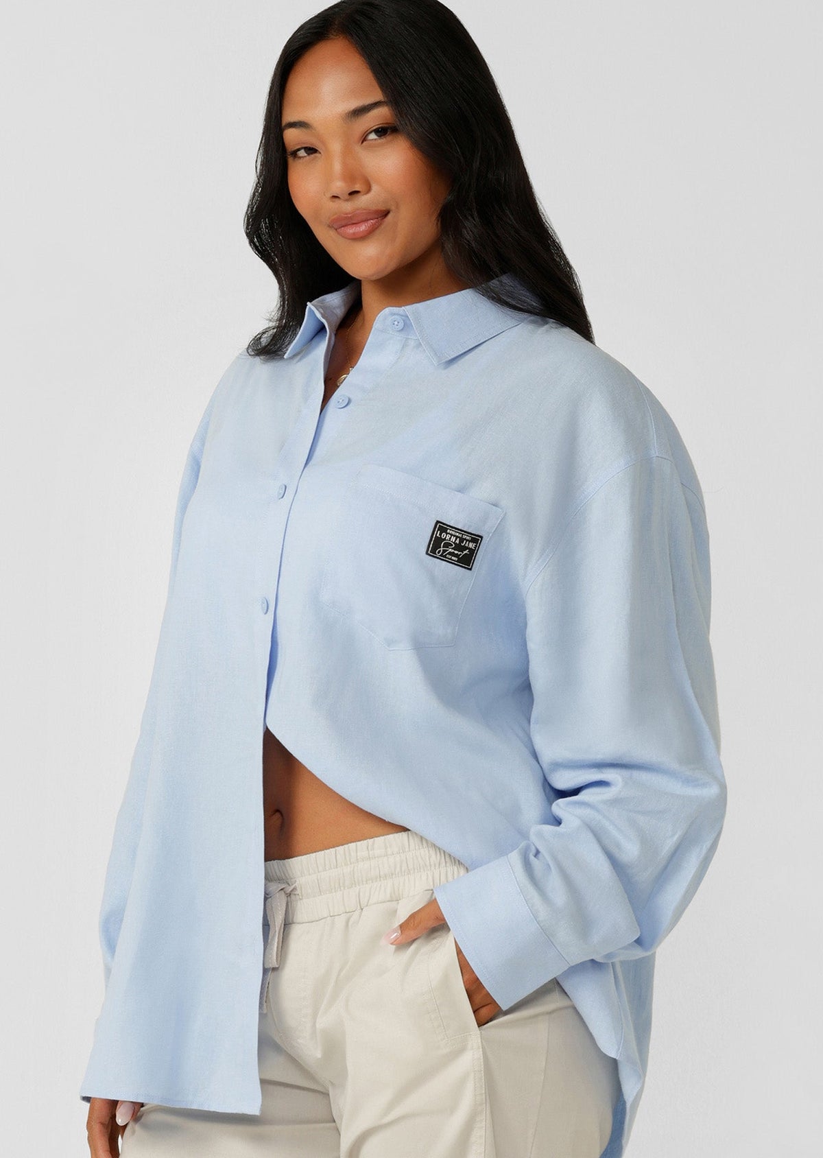 Everline Long Sleeve Linen Shirt