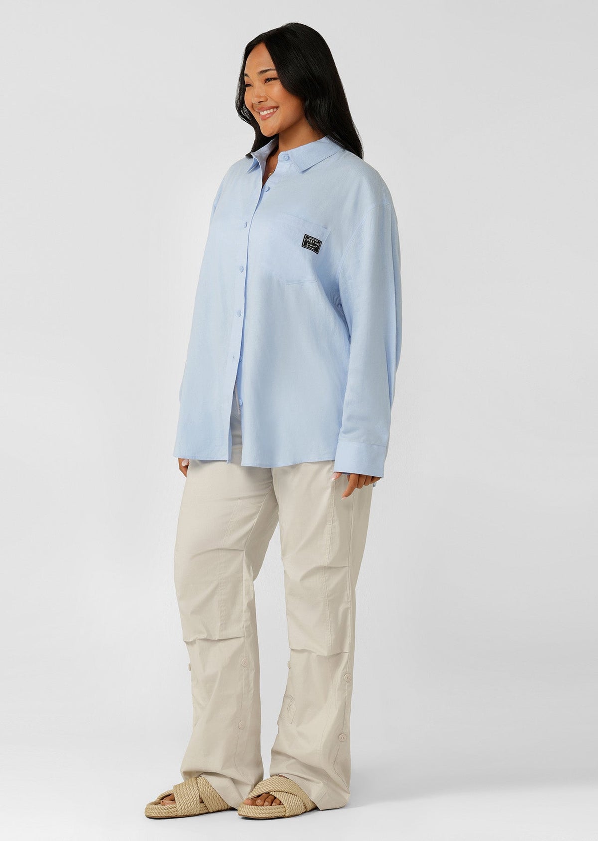 Everline Long Sleeve Linen Shirt