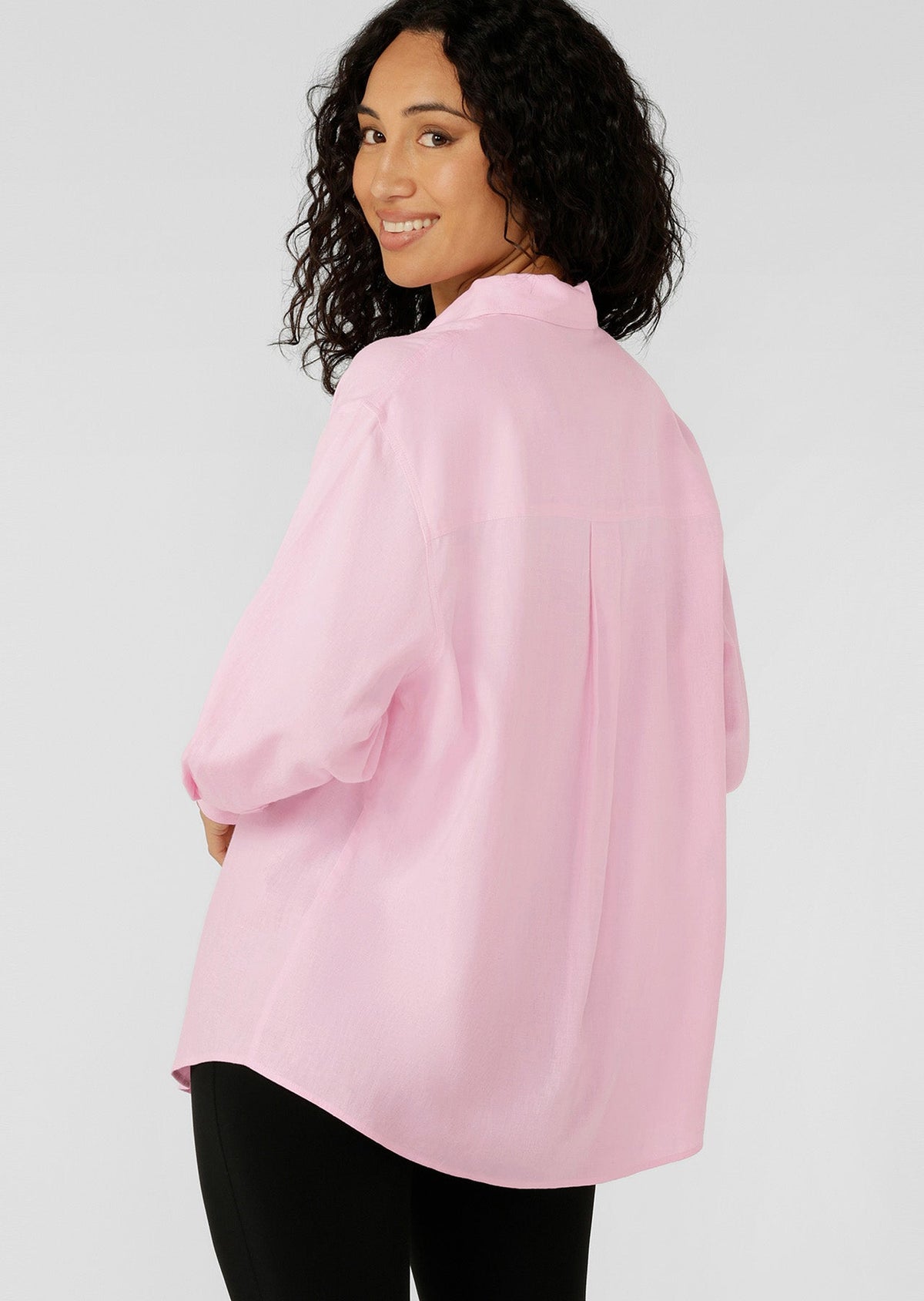 Everline Long Sleeve Linen Shirt