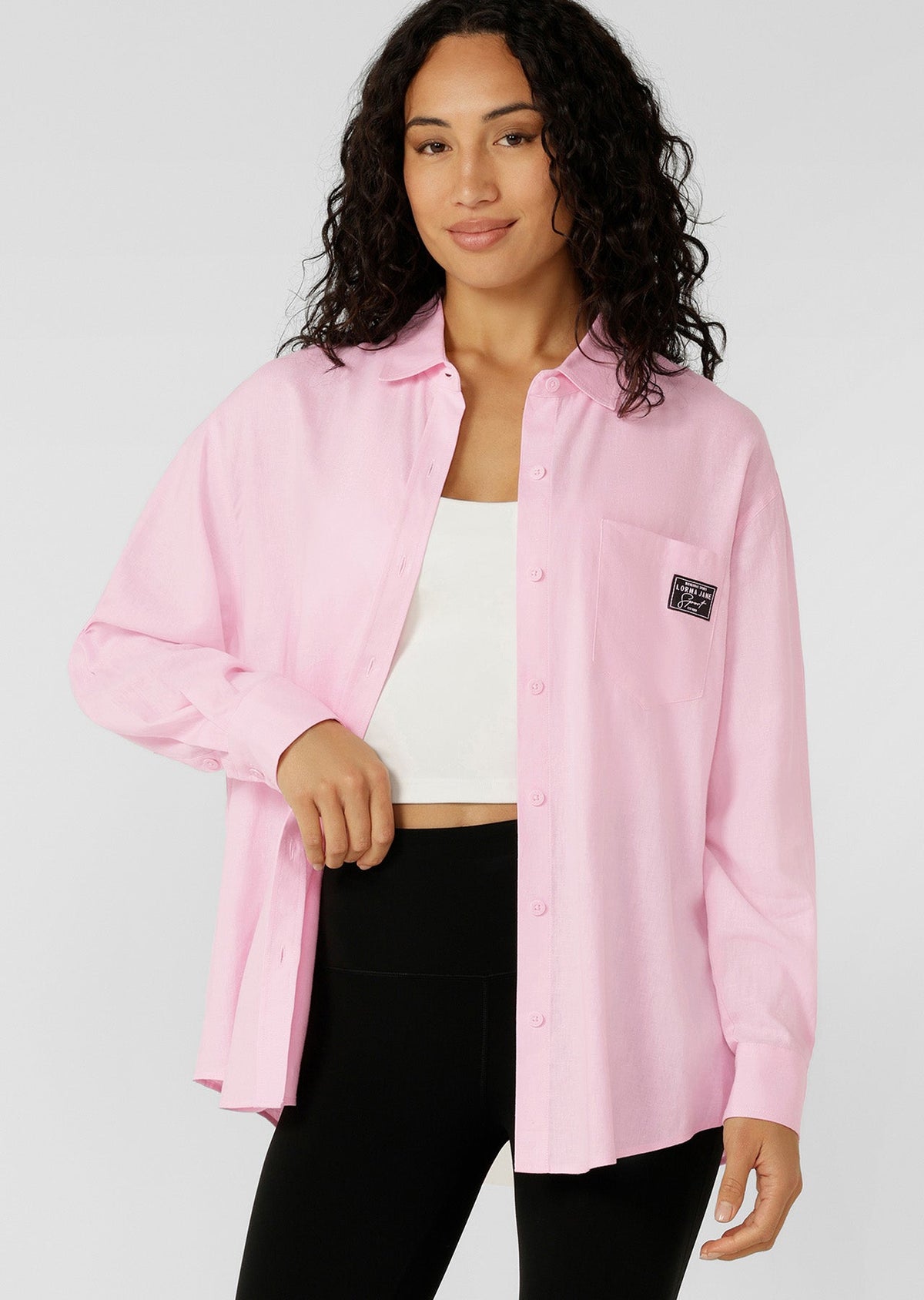 Everline Long Sleeve Linen Shirt