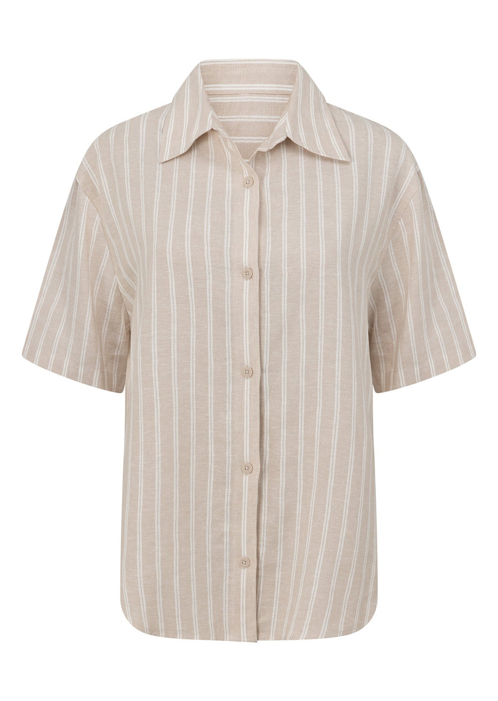 Preset Stripe Linen Short Sleeve Shirt
