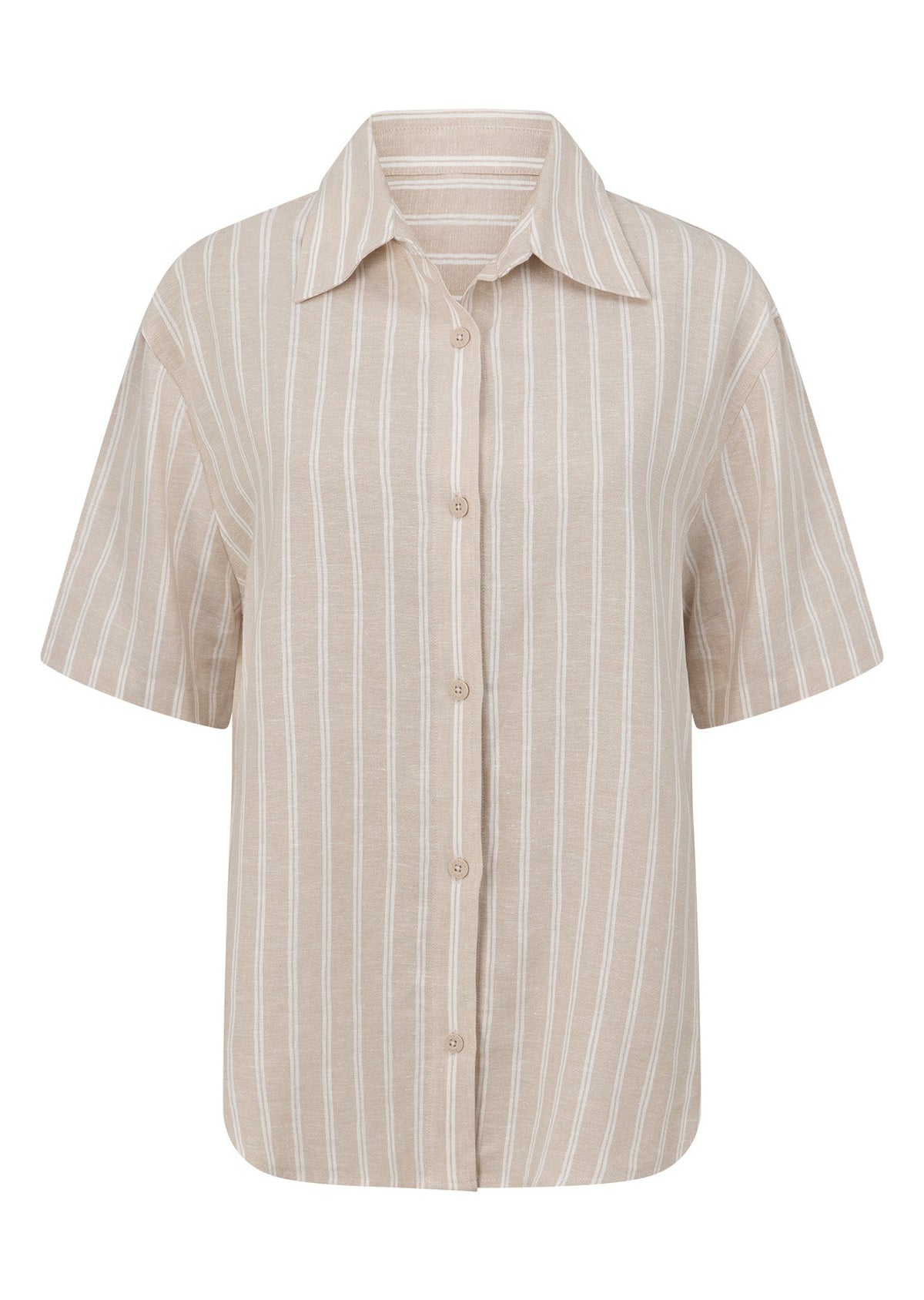 Preset Stripe Linen Short Sleeve Shirt