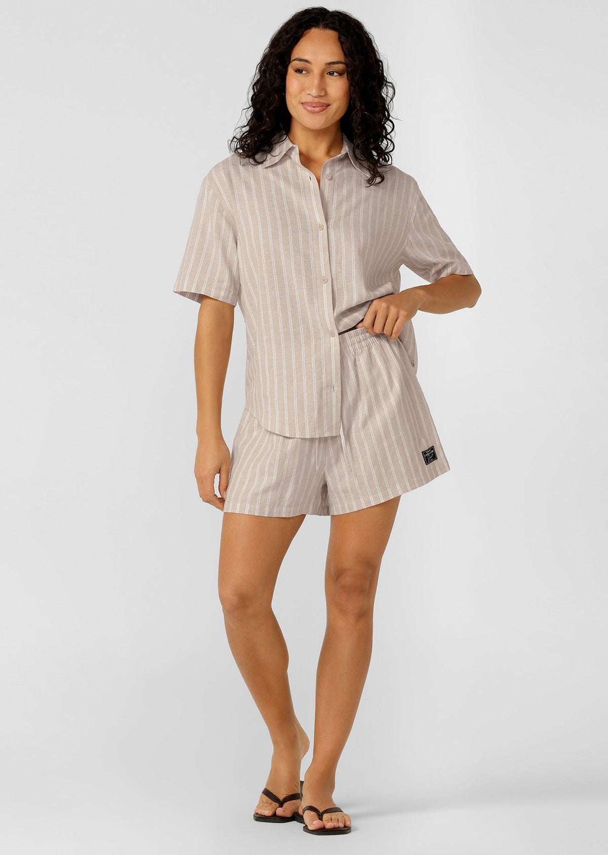 Preset Stripe Linen Shorts