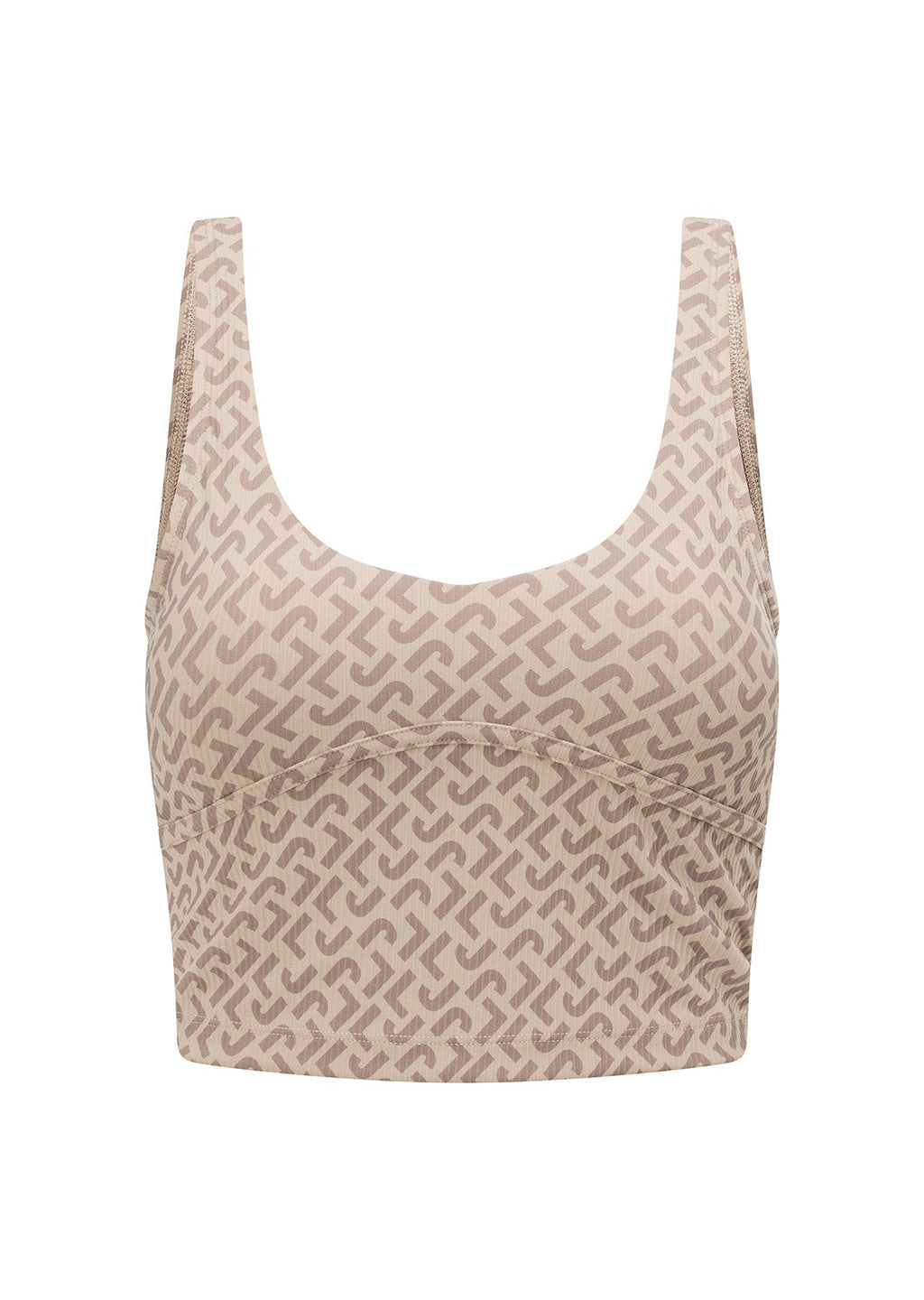 Monogrammatic Rib Bra Tank Combo