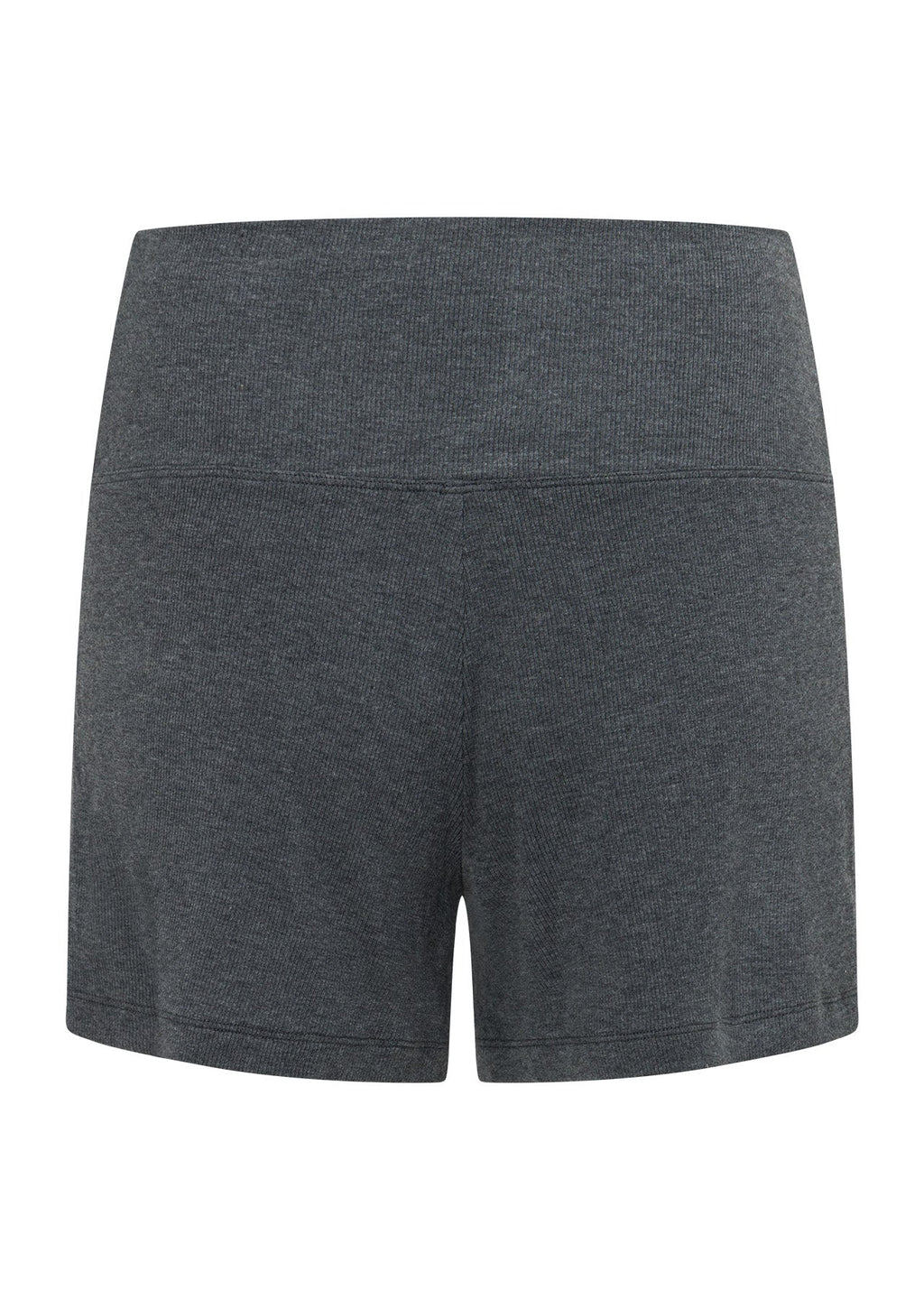 Modal Luxe Lounge Fold Waist Rib Kick Shorts