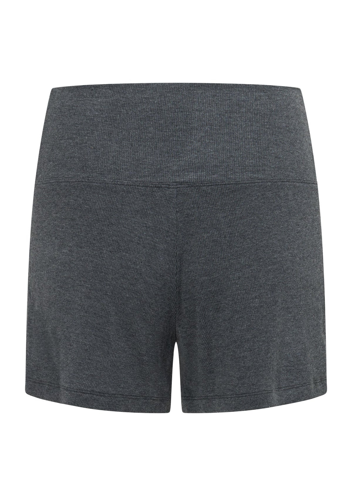Modal Luxe Lounge Fold Waist Rib Kick Shorts