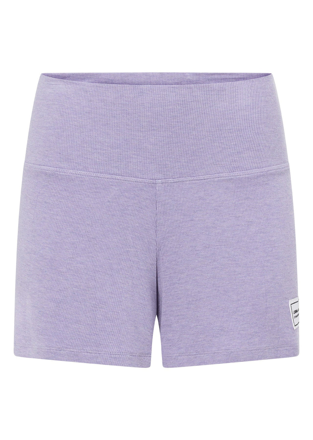 Modal Luxe Lounge Fold Waist Rib Kick Shorts