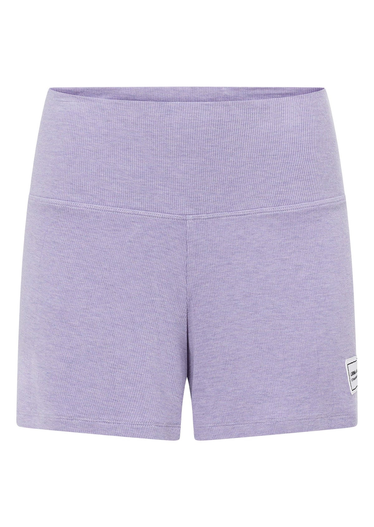 Modal Luxe Lounge Fold Waist Rib Kick Shorts