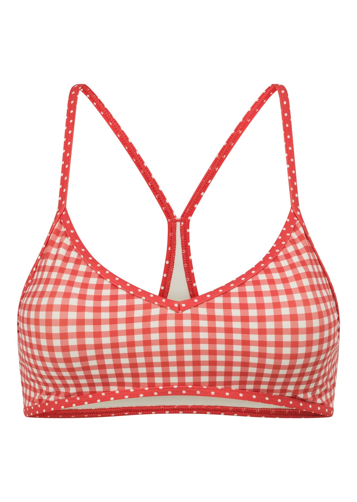 Coucou Gingham Sports Bra
