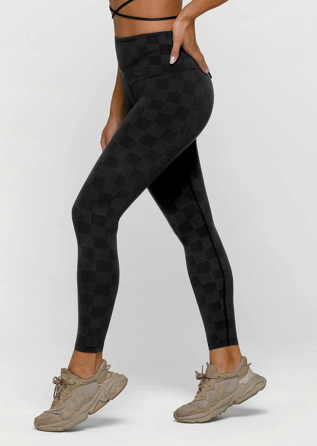 Checkerboard Ankle Biter Leggings