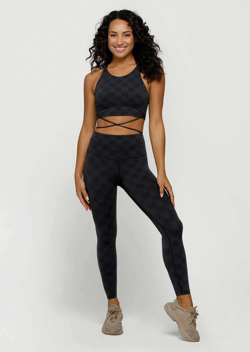 Checkerboard Ankle Biter Leggings