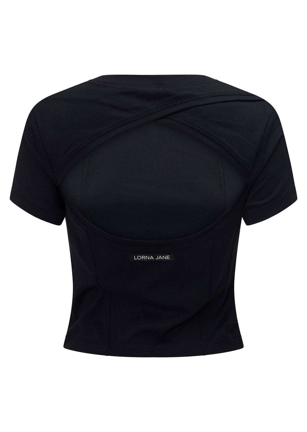 Cutout Active Short Sleeve Crop Top