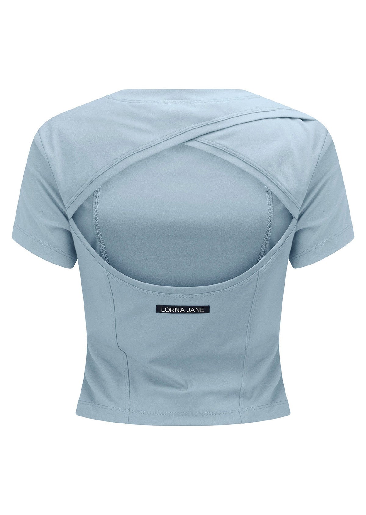 Cutout Active Short Sleeve Crop Top
