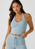 Earn Your Stripes Rib Bra Tank Combo