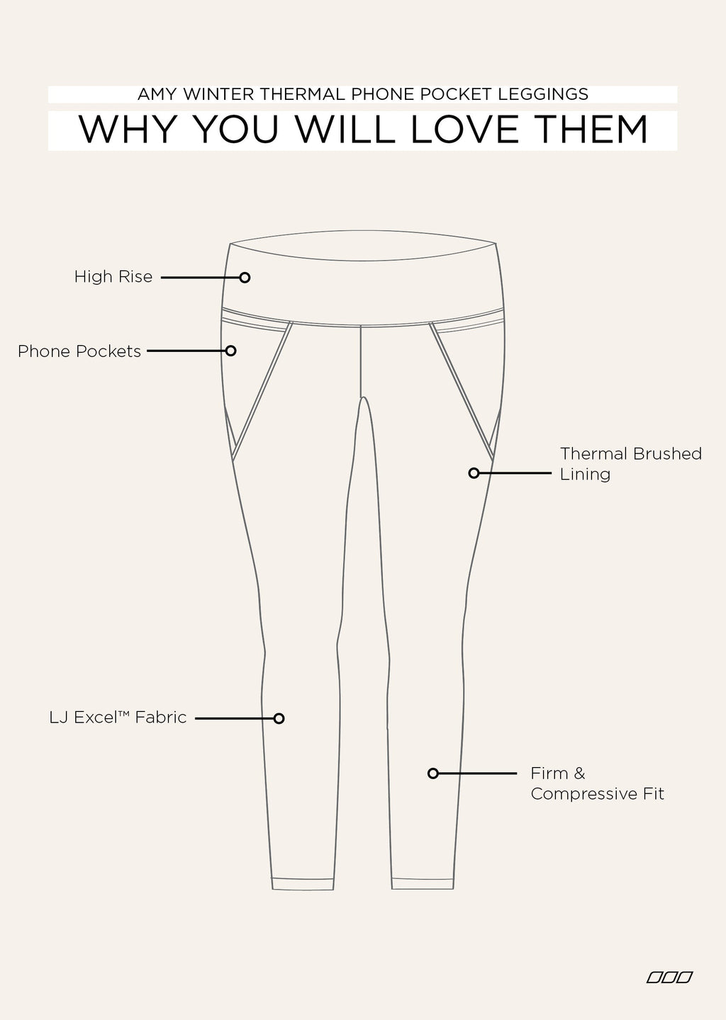 Amy Winter Thermal Phone Pocket Tech Leggings
