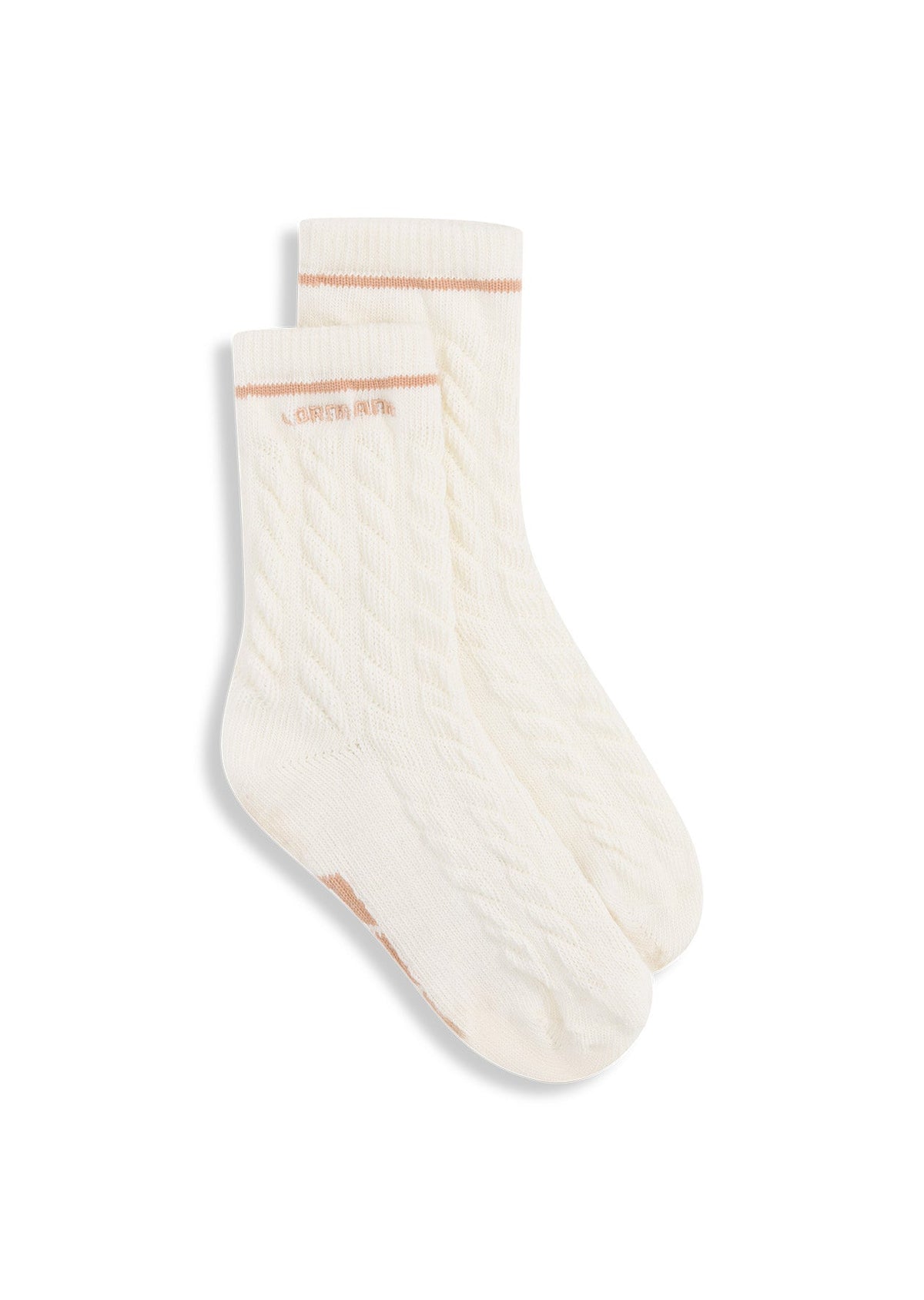Cable Knit Crew Socks
