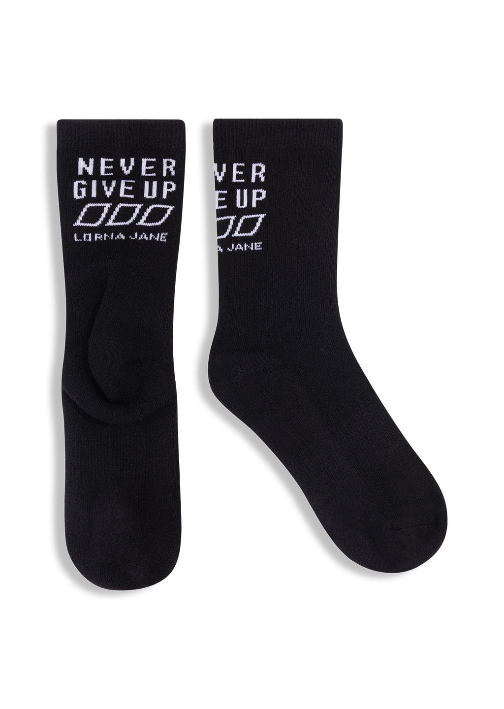 Never Give Up Arch Support Crew Socks