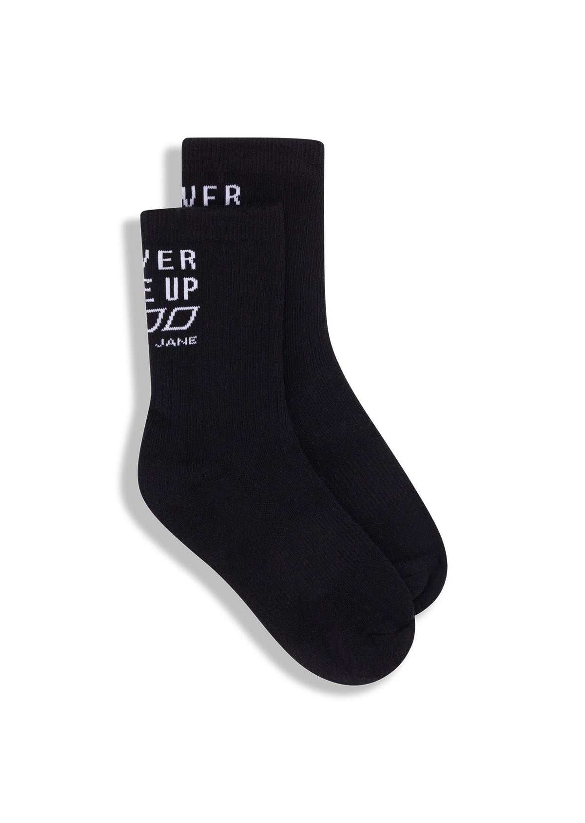 Never Give Up Arch Support Crew Socks