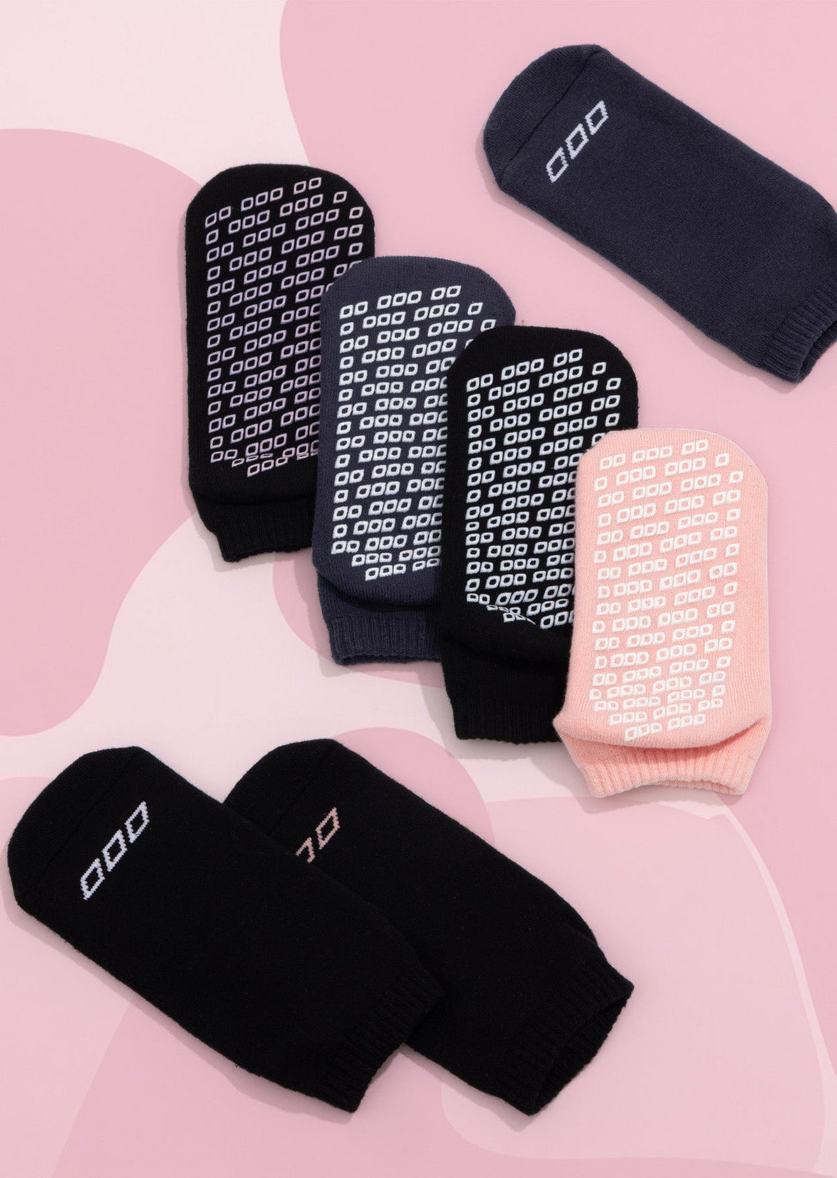 2pk Icon Pilates Grip Socks
