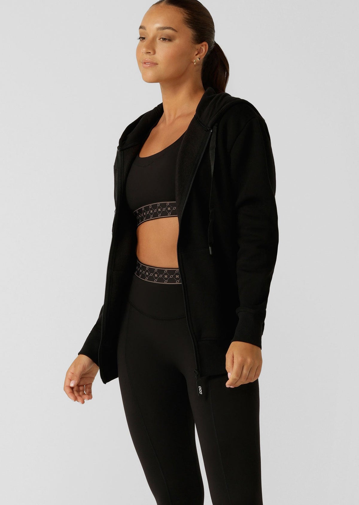 Fleece Zip Thru Hoodie