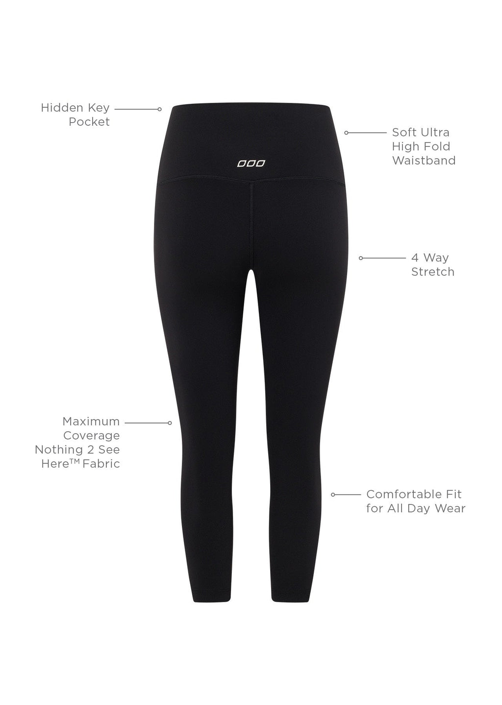 Hi-Fold Lotus 3/4 Leggings