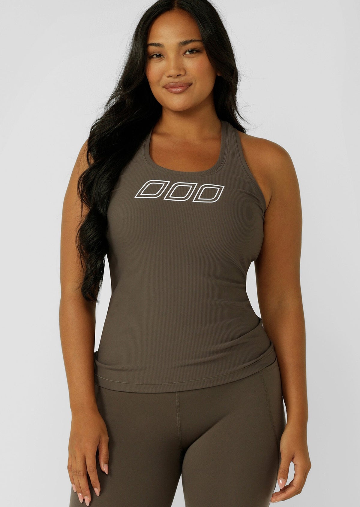 Amy Fitted Active Rib Tank
