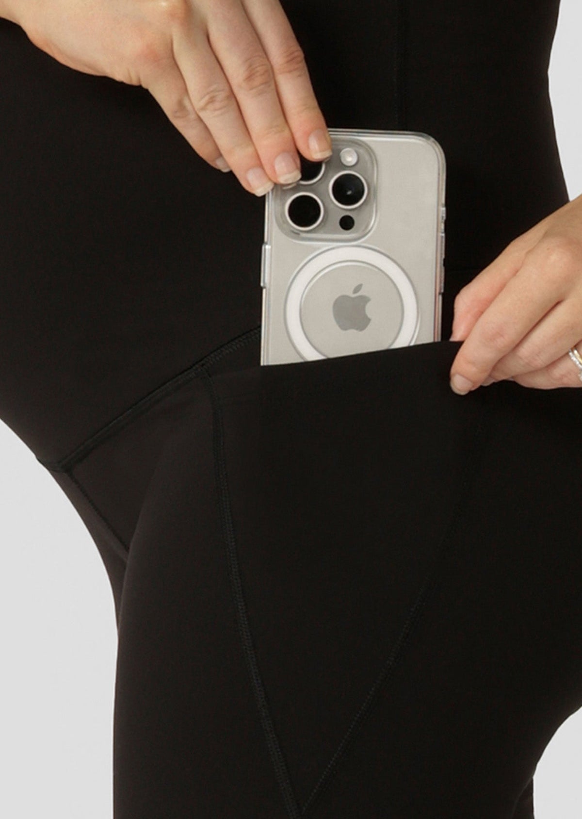 LJ Maternity Phone Pocket Bike Shorts
