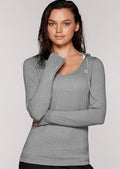 Abbey Hooded Excel L/Slv Top