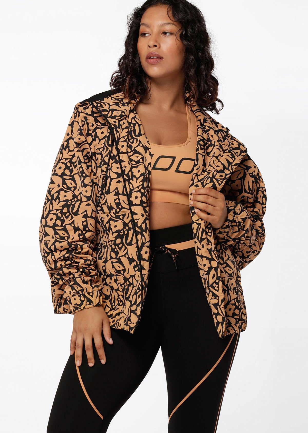 Abstract Floral Active Jacket