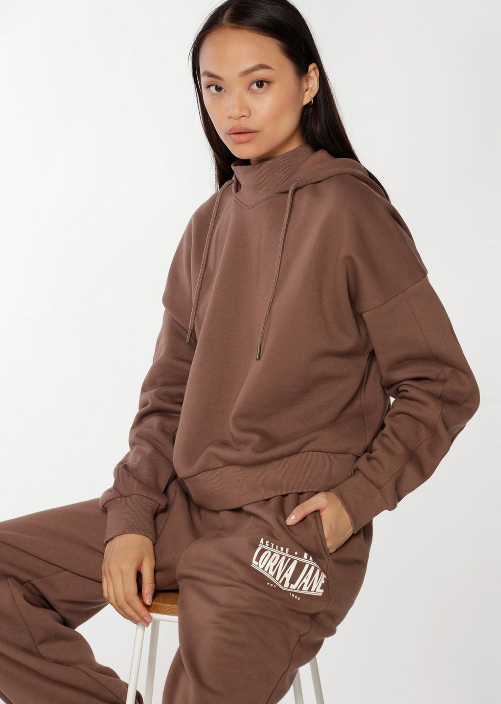 Active Nation Grown On Neck Hoodie